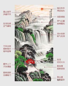 家中旺财风水画二、玄关走廊装饰画