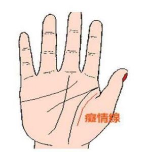 长有痴情线的人是很痴情的