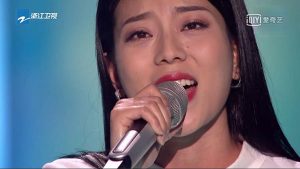 2019《中国好声音》丽江学员吉萨莎玛正在展现她的天籁之音