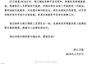 浙江卫视在声明中强调愿意承担相应责任，并且将会对节目录制所有环节进行全面检查