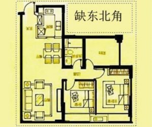房屋东北缺角