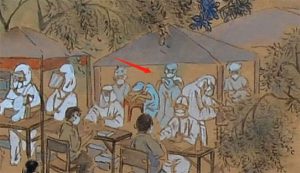 陈志杰还将许多现实中的动人场景融入其中：医务人员因太疲惫或趴在椅子上休息