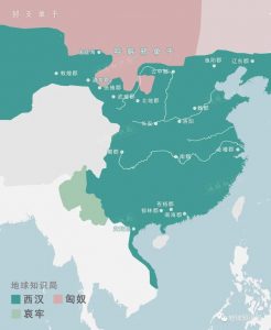 张掖和武威（甘州和凉州）是其中的关键连接点▼