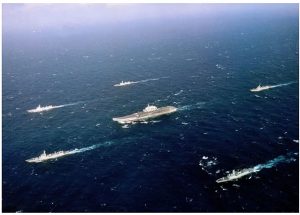中国海军舰队从未进入过美国领海！