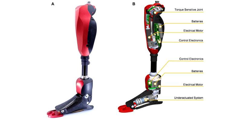 Utah Bionic Leg:一种轻便的人体力学机器人假肢