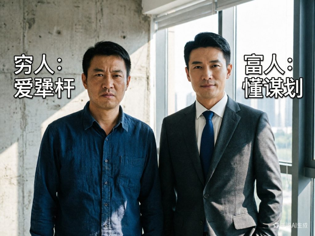 性格定命运：穷人爱犟杠，富人懂谋划